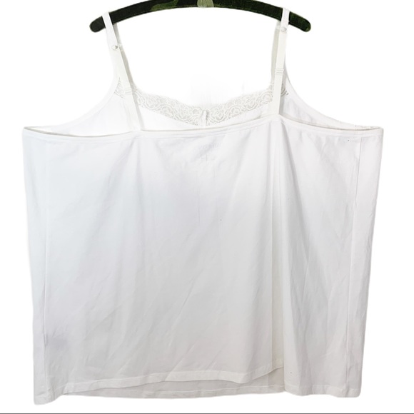 🎀 Catherines White Lace Trim Cami Tank 4X - Picture 6 of 6